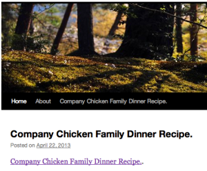 If only I could find a company family chicken dinner recipe somewhere...